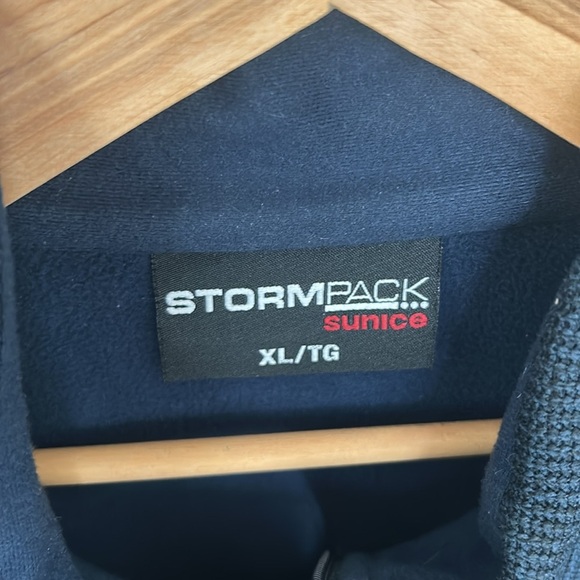 StormPack Sunice Men’s Thermal Jacket Dark Blue Zip Up Size L - Picture 9 of 12